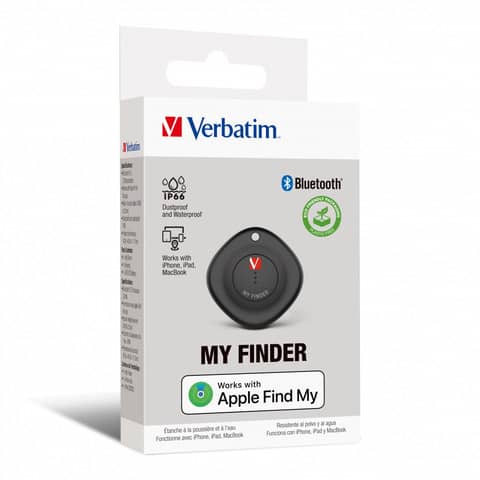 Dispositivo bluetooth di localizzazione Verbatim MYF-01 MyFinder Nero 32130